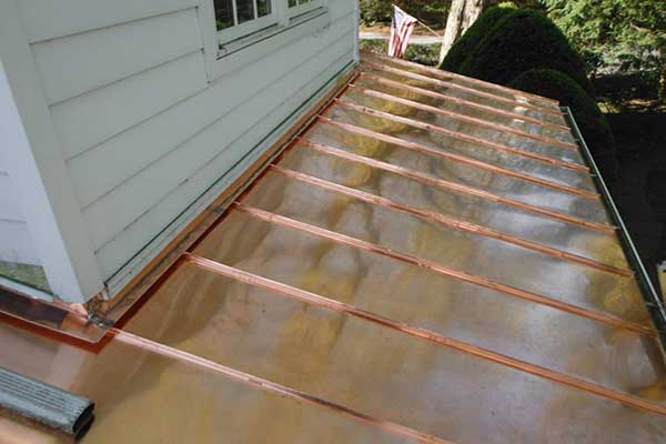 Copper Roofing Installed