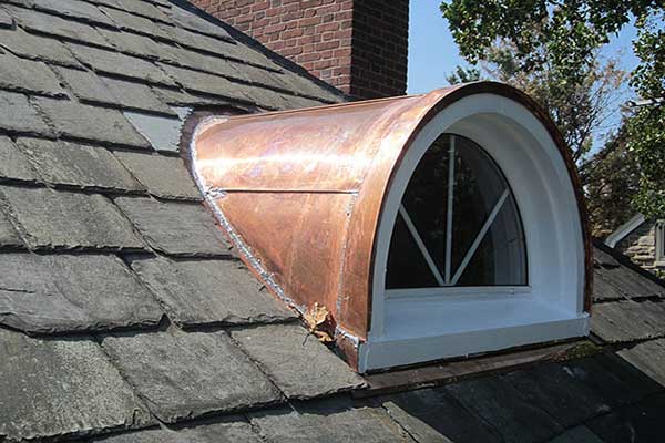 Fitting Copper Barrel Dormers Roof