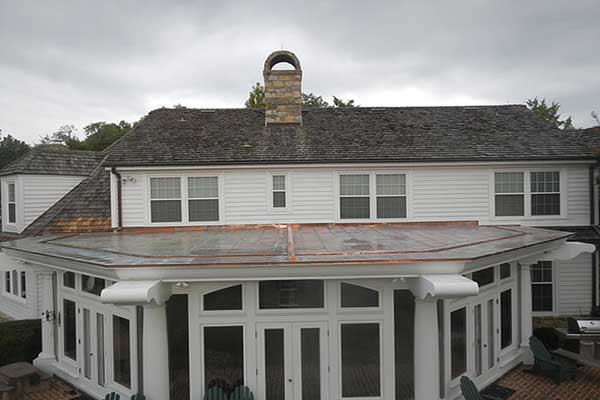 Full Flat Copper Roofing