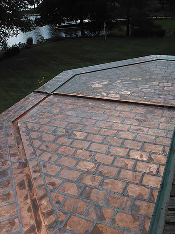 Refurbished Flat Copper Roofs